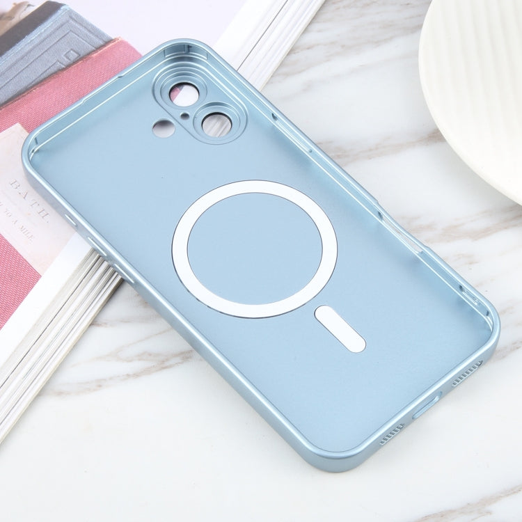 For iPhone 16 Plus Liquid TPU Silicone Solid Color MagSafe Phone Case