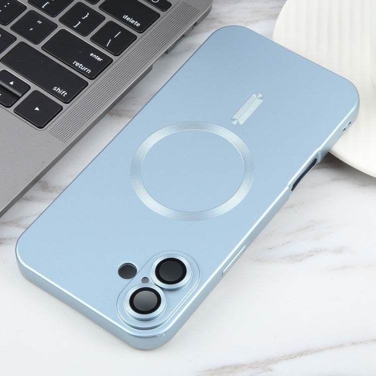 For iPhone 16 Plus Liquid TPU Silicone Solid Color MagSafe Phone Case