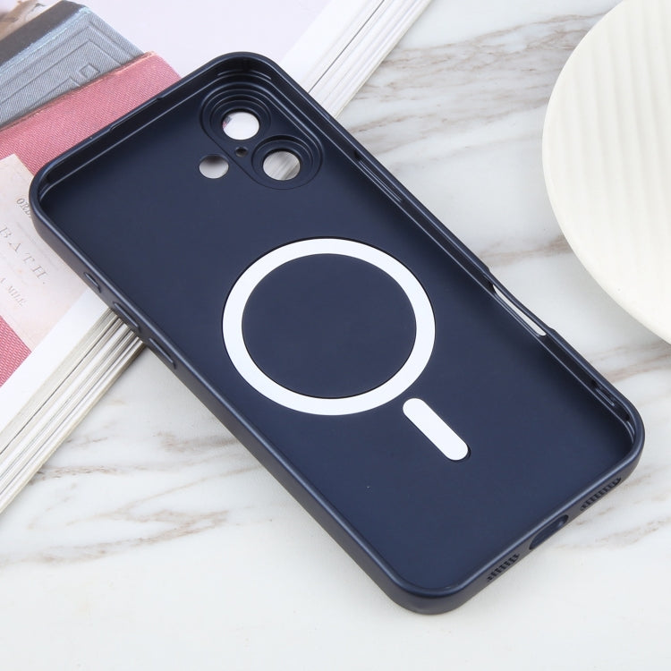 For iPhone 16 Plus Liquid TPU Silicone Solid Color MagSafe Phone Case