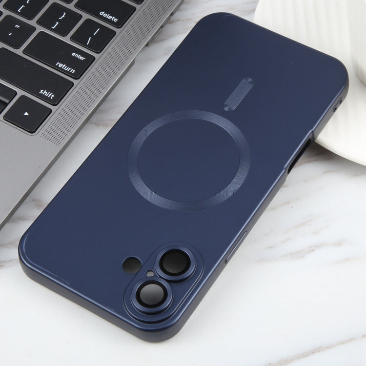 For iPhone 16 Plus Liquid TPU Silicone Solid Color MagSafe Phone Case