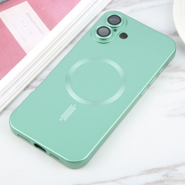 For iPhone 16 Plus Liquid TPU Silicone Solid Color MagSafe Phone Case