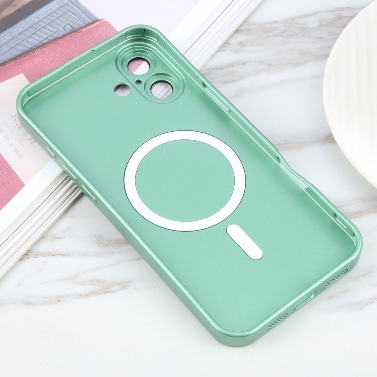 For iPhone 16 Plus Liquid TPU Silicone Solid Color MagSafe Phone Case