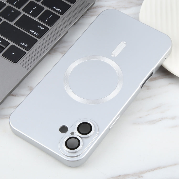 For iPhone 16 Plus Liquid TPU Silicone Solid Color MagSafe Phone Case