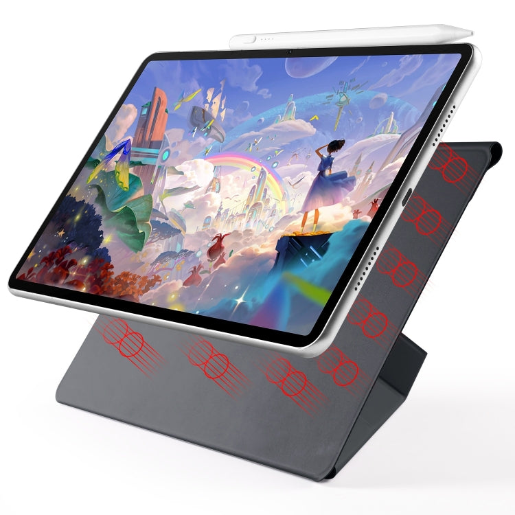 For Huawei MatePad Air 11.5 2023 Fixed Buckle Magnetic Deformation Leather Tablet Case
