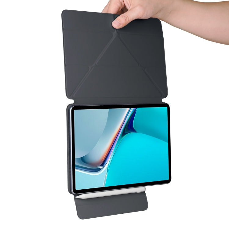 For Huawei MatePad 11 2021 Fixed Buckle Magnetic Deformation Leather Tablet Case