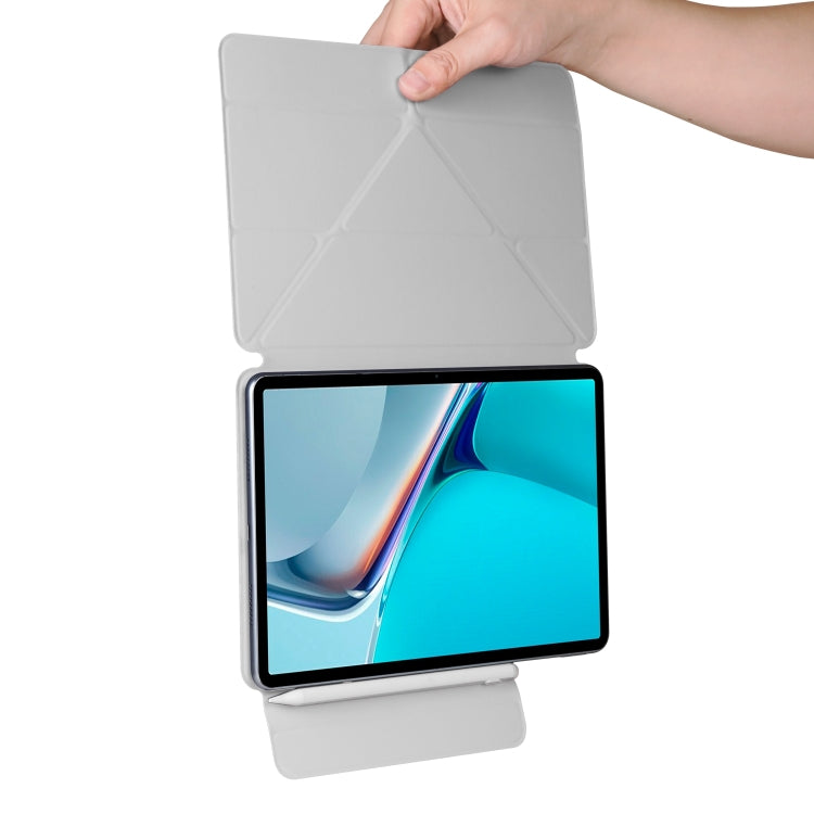 For Huawei MatePad 11 2021 Fixed Buckle Magnetic Deformation Leather Tablet Case