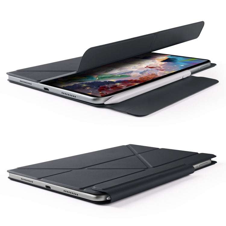For Huawei MatePad Air 12 2024 Fixed Buckle Magnetic Deformation Leather Tablet Case