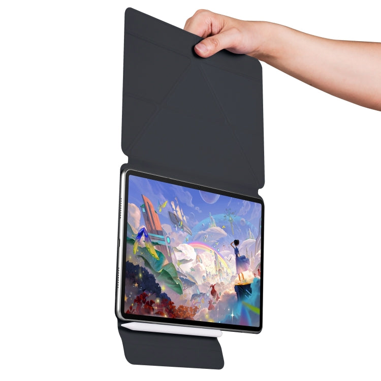 For Huawei MatePad Air 12 2024 Fixed Buckle Magnetic Deformation Leather Tablet Case