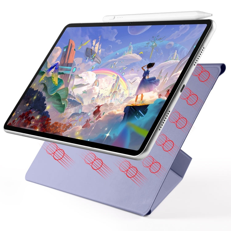 For Huawei MatePad Air 12 2024 Fixed Buckle Magnetic Deformation Leather Tablet Case
