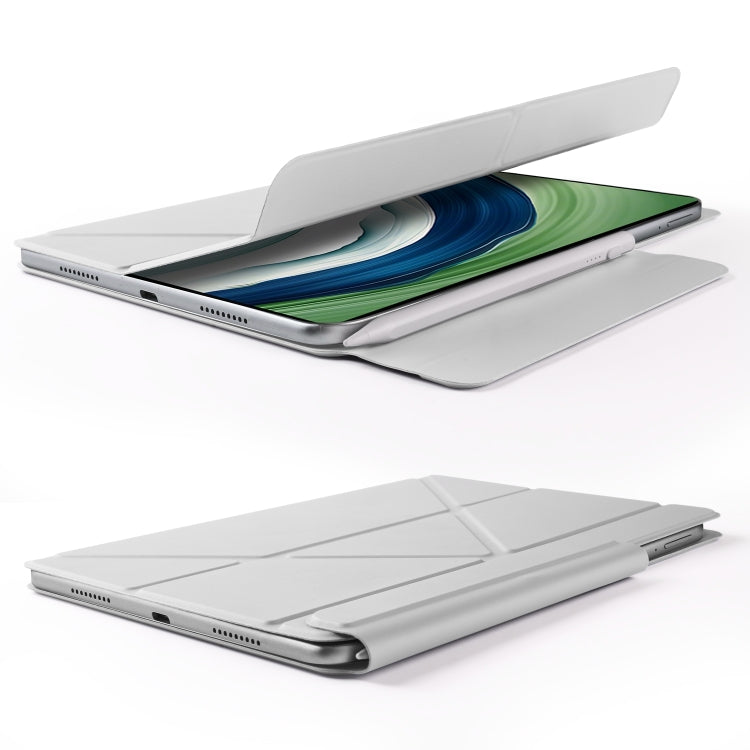 For Huawei MatePad Pro 12.2 2024 Fixed Buckle Magnetic Deformation Leather Tablet Case