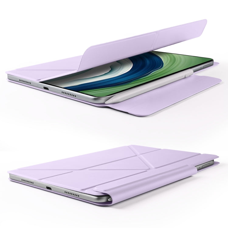 For Huawei MatePad Pro 12.2 2024 Fixed Buckle Magnetic Deformation Leather Tablet Case