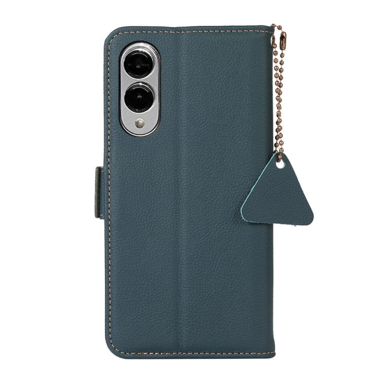 For Samsung Galaxy S25 Edge 5G Side-Magnetic TJ Genuine Leather RFID Phone Case