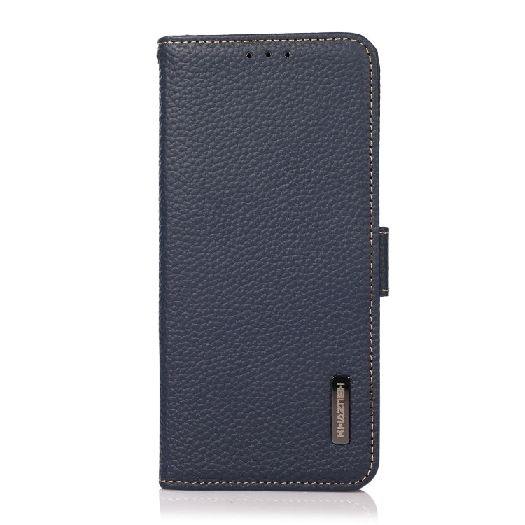 For Samsung Galaxy S25 Ultra 5G KHAZNEH Side-Magnetic Litchi Genuine Leather RFID Phone Case