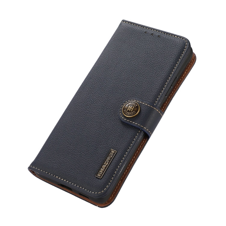 For Samsung Galaxy S25 Ultra 5G KHAZNEH Custer Genuine Leather RFID Phone Case