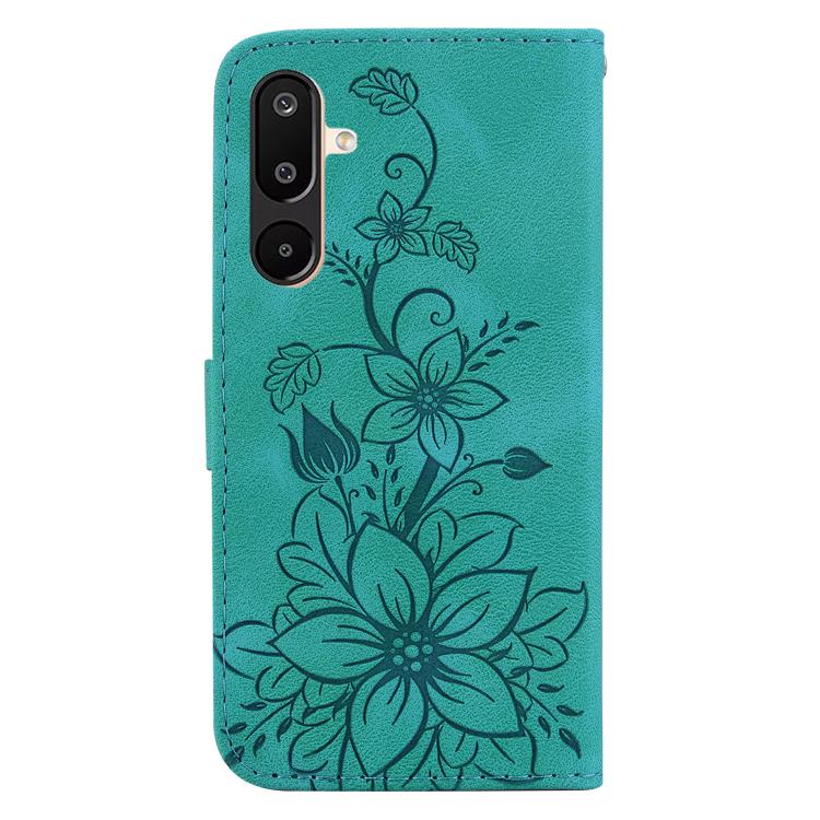 For Samsung Galaxy M16 5G / F16 5G / M36 5G Lily Embossed Leather Phone Case
