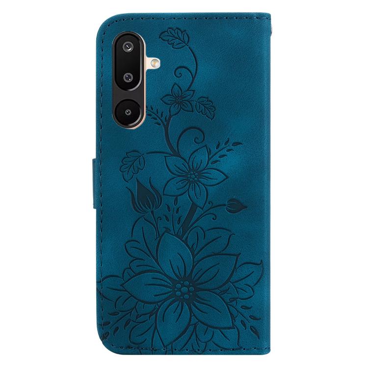 For Samsung Galaxy M16 5G / F16 5G / M36 5G Lily Embossed Leather Phone Case
