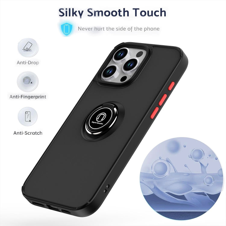 For iPhone 16 Pro Max Q Shadow 1 Series TPU + PC Phone Case with Ring