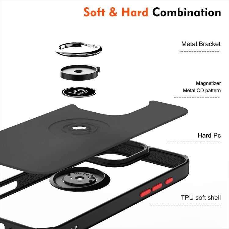 For iPhone 16 Pro Max Q Shadow 1 Series TPU + PC Phone Case with Ring