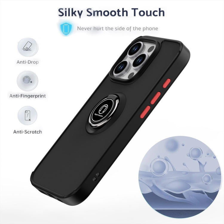 For iPhone 16 Pro Q Shadow 1 Series TPU + PC Phone Case with Ring