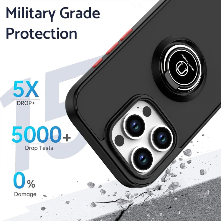 For iPhone 16 Pro Q Shadow 1 Series TPU + PC Phone Case with Ring