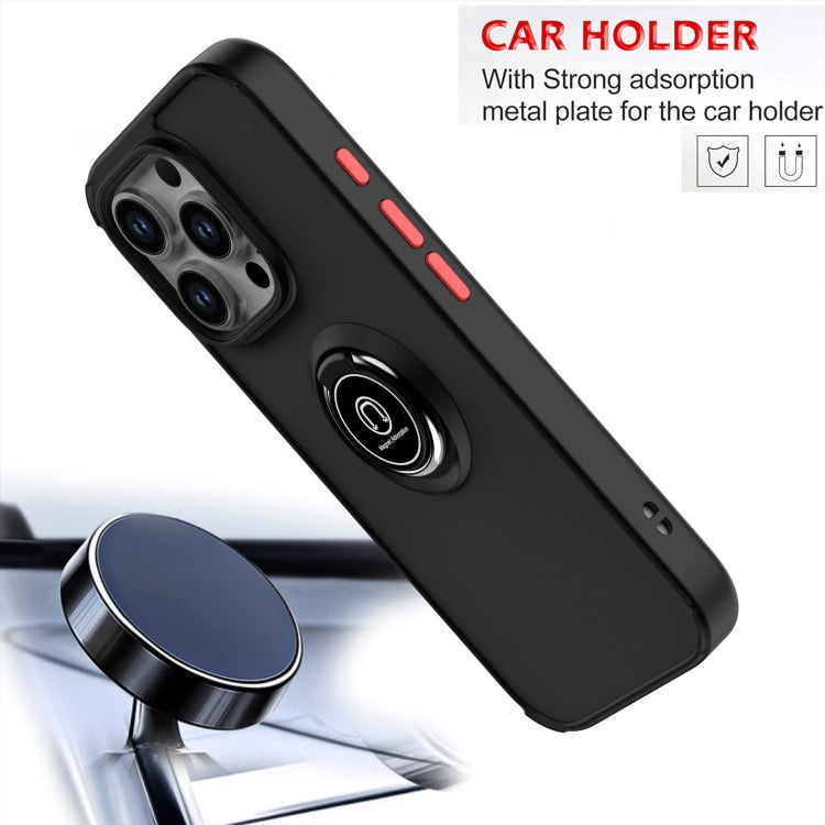 For iPhone 16 Pro Q Shadow 1 Series TPU + PC Phone Case with Ring