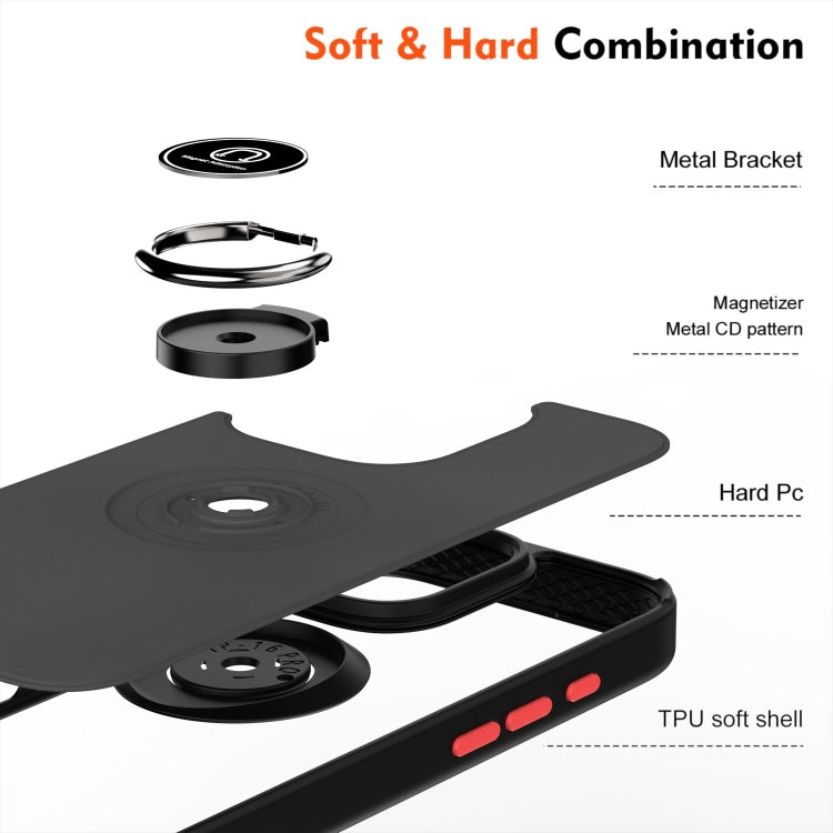 For iPhone 16 Pro Q Shadow 1 Series TPU + PC Phone Case with Ring