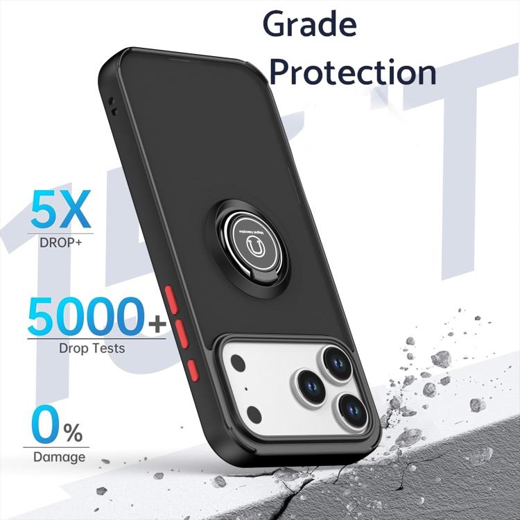 For iPhone 17 Pro Max Q Shadow 1 Series TPU + PC Phone Case with Ring