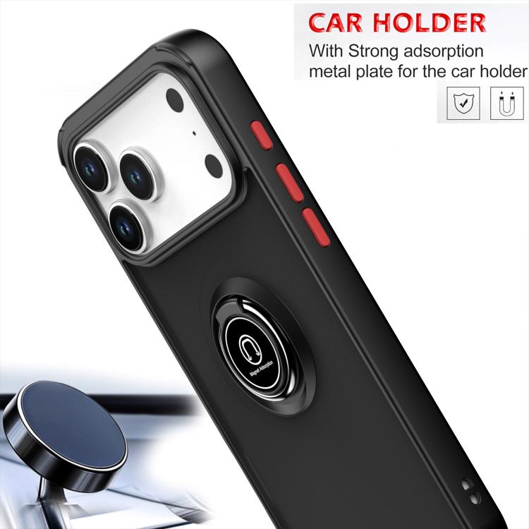 For iPhone 17 Pro Max Q Shadow 1 Series TPU + PC Phone Case with Ring