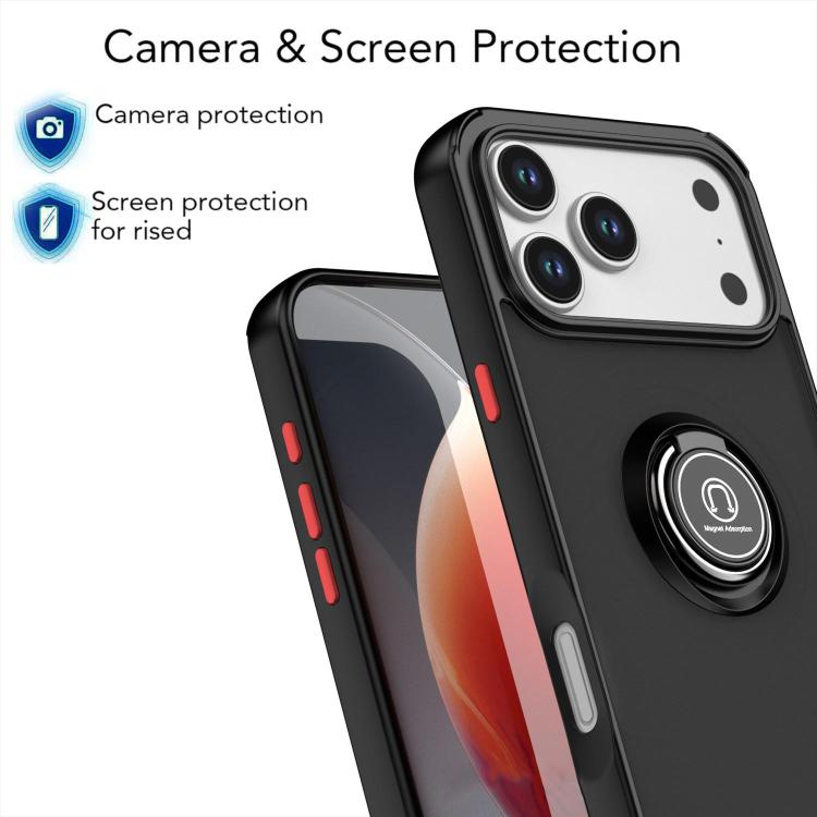 For iPhone 17 Pro Max Q Shadow 1 Series TPU + PC Phone Case with Ring