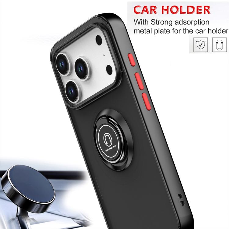 For iPhone 17 Pro Q Shadow 1 Series TPU + PC Phone Case with Ring