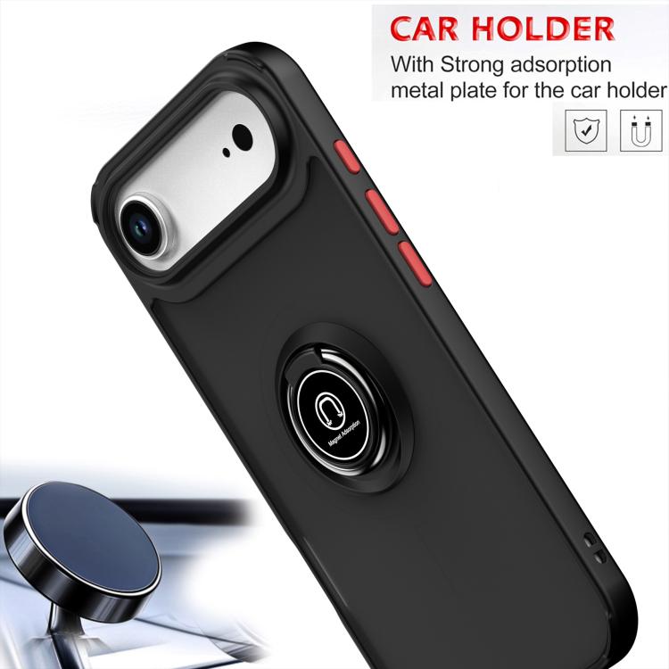 For iPhone Air Q Shadow 1 Series TPU + PC Phone Case with Ring