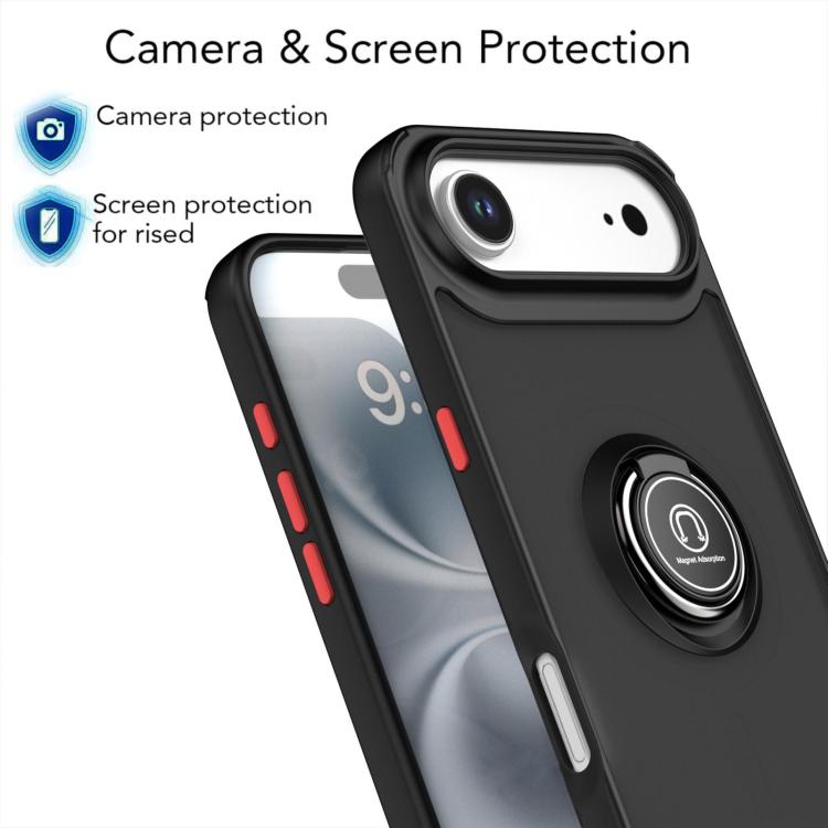 For iPhone Air Q Shadow 1 Series TPU + PC Phone Case with Ring