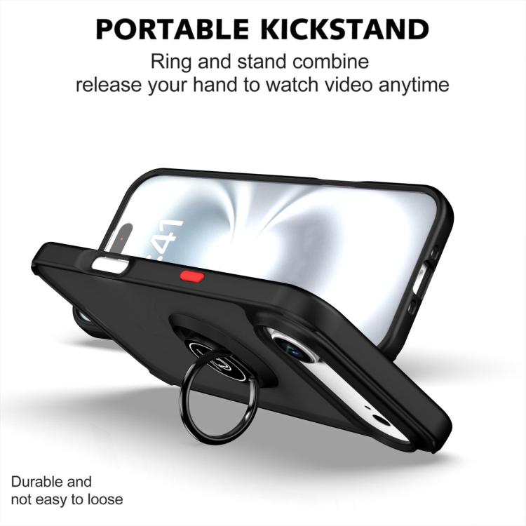 For iPhone Air Q Shadow 1 Series TPU + PC Phone Case with Ring