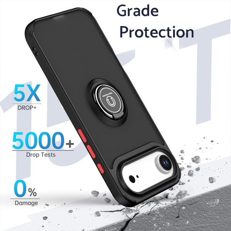 For iPhone Air Q Shadow 1 Series TPU + PC Phone Case with Ring