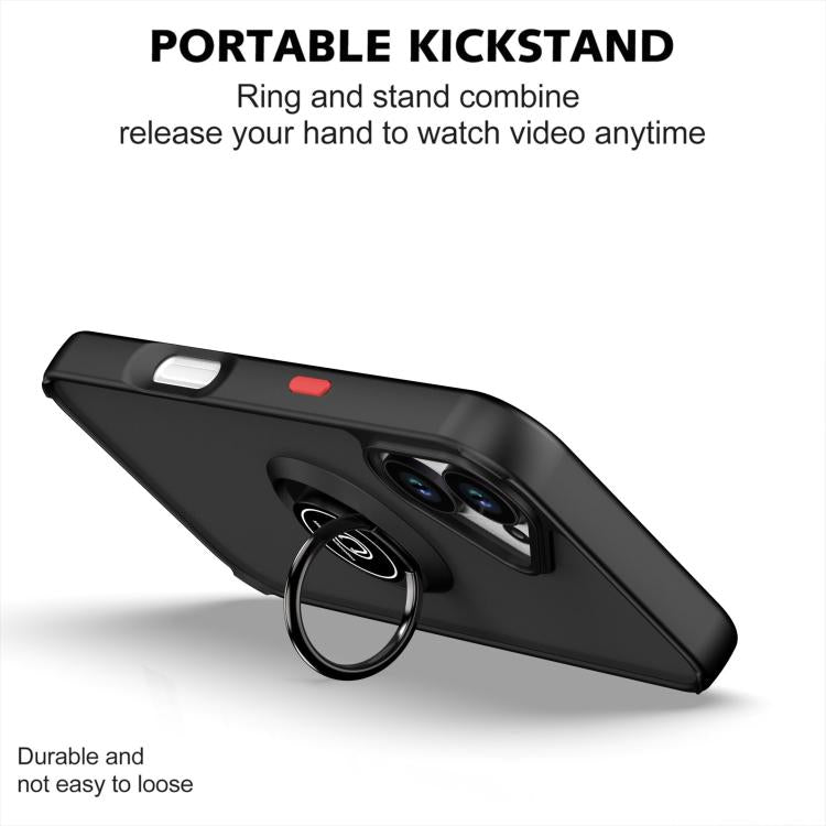 For iPhone 17 Q Shadow 1 Series TPU + PC Phone Case with Ring