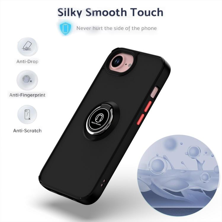 For iPhone 17e / 16e Q Shadow 1 Series TPU + PC Phone Case with Ring