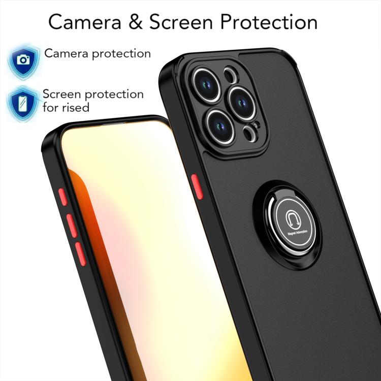 For iPhone 15 Pro Max Q Shadow 1 Series TPU + PC Phone Case with Ring