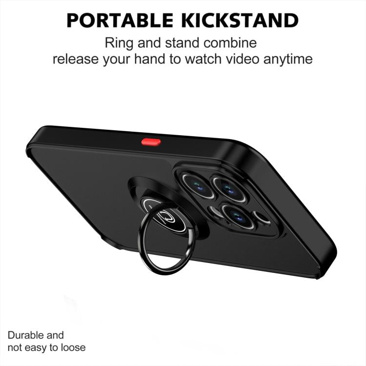 For iPhone 15 Pro Q Shadow 1 Series TPU + PC Phone Case with Ring