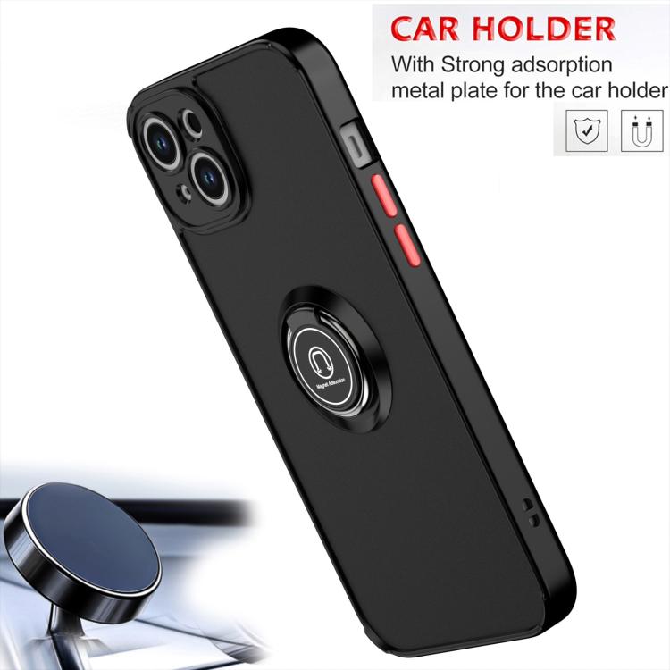 For iPhone 15 Plus Q Shadow 1 Series TPU + PC Phone Case with Ring
