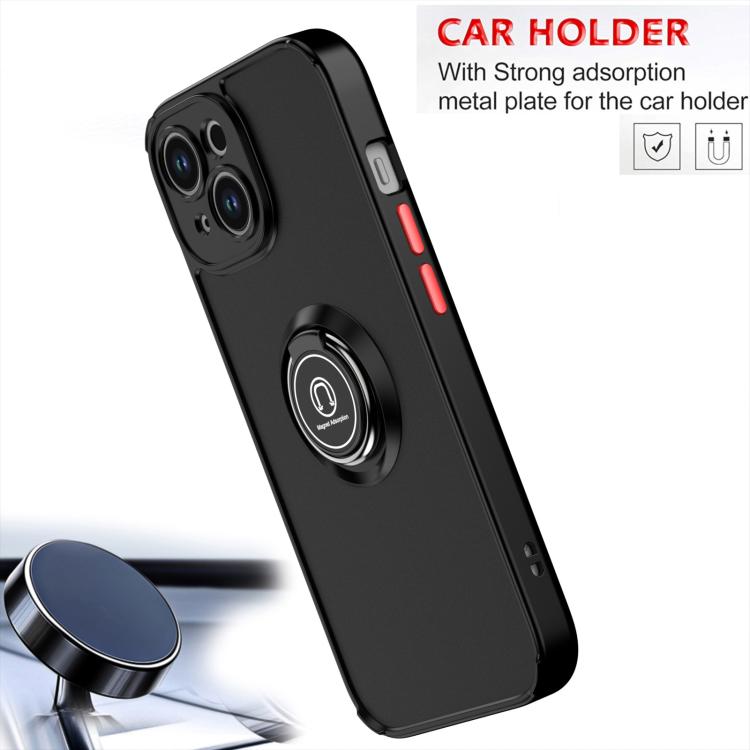 For iPhone 15 Q Shadow 1 Series TPU + PC Phone Case with Ring