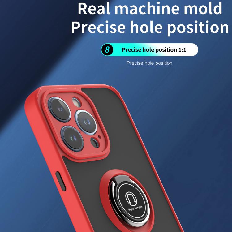 For iPhone 13 Pro Q Shadow 1 Series TPU + PC Phone Case with Ring