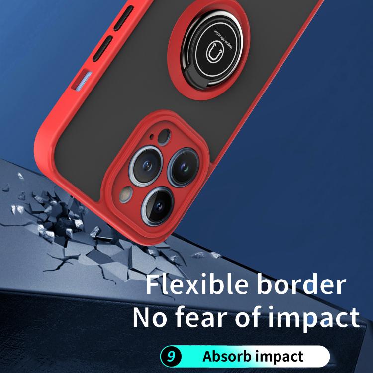 For iPhone 13 Pro Q Shadow 1 Series TPU + PC Phone Case with Ring