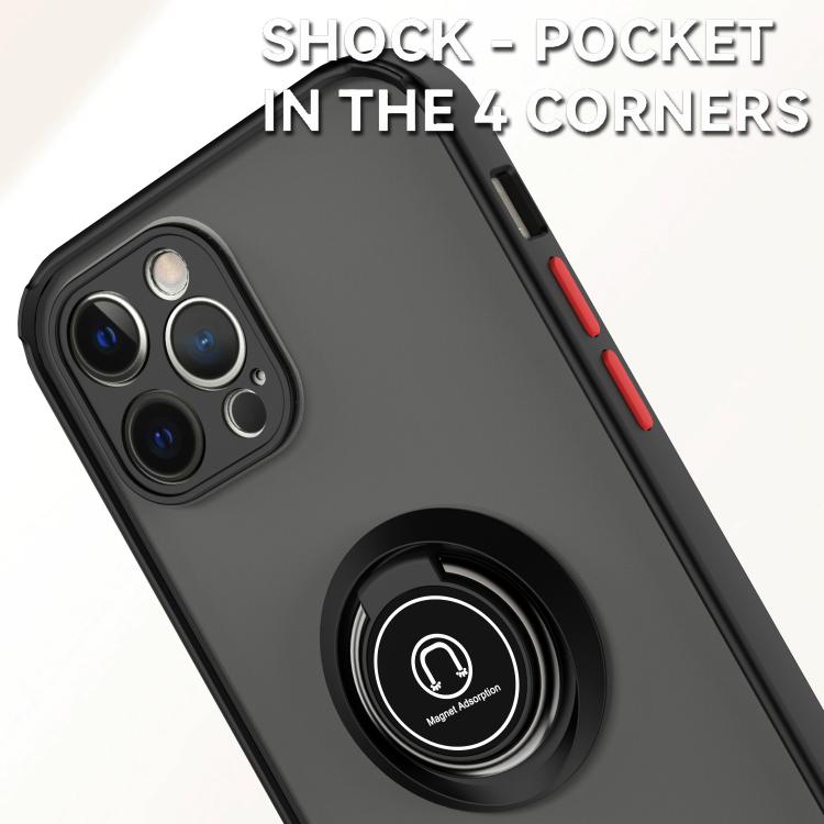 For iPhone 12 Pro Q Shadow 1 Series TPU + PC Phone Case with Ring