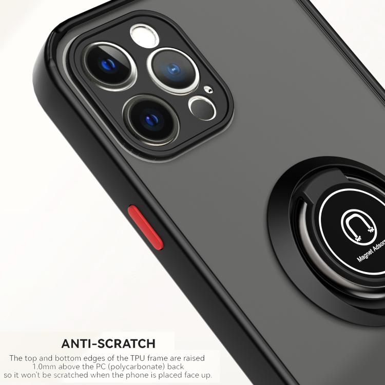 For iPhone 12 Pro Q Shadow 1 Series TPU + PC Phone Case with Ring