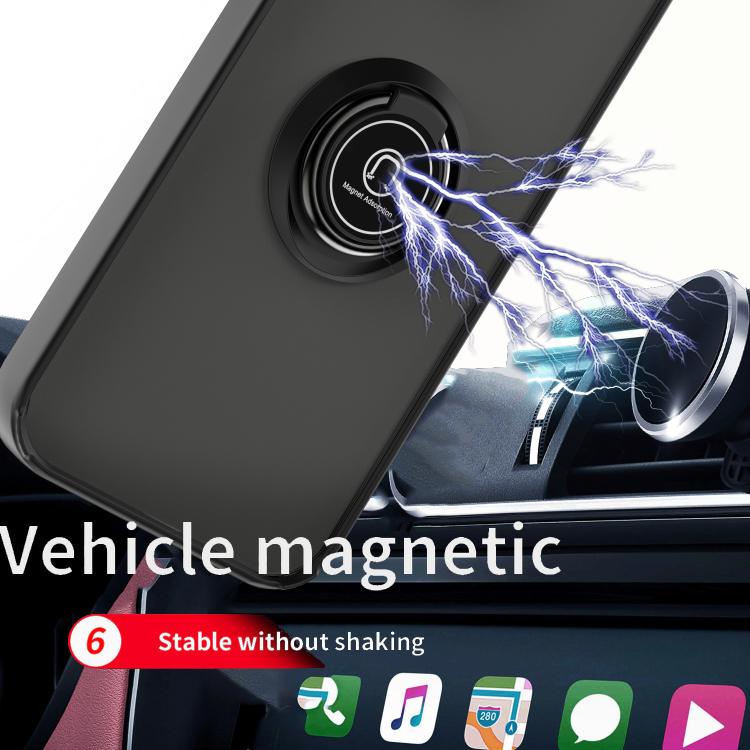 For iPhone 12 Q Shadow 1 Series TPU + PC Phone Case with Ring