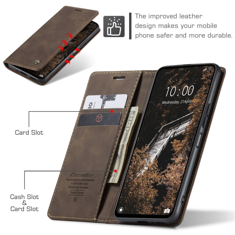 For Redmi 13 CaseMe 013 Multifunctional Horizontal Flip Leather Phone Case