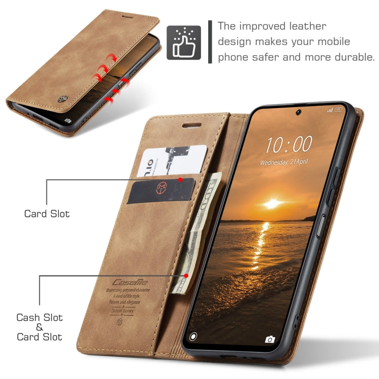 For Redmi 13 CaseMe 013 Multifunctional Horizontal Flip Leather Phone Case