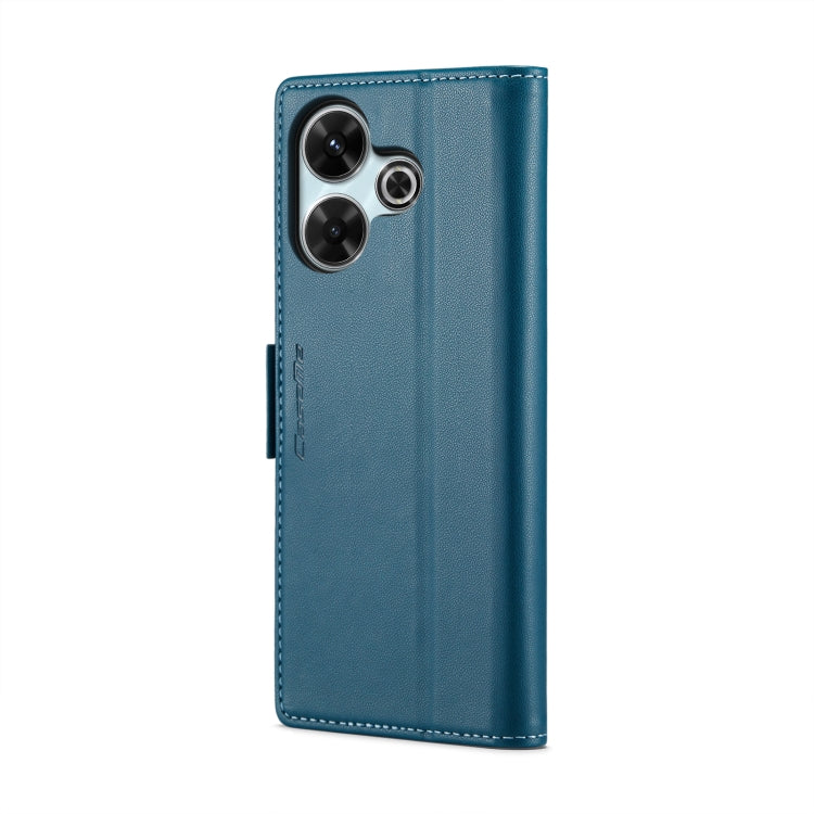 For Redmi 13 CaseMe 023 Butterfly Buckle Litchi Texture RFID Anti-theft Leather Phone Case