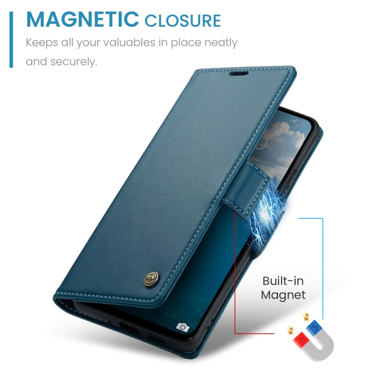 For Redmi 13 CaseMe 023 Butterfly Buckle Litchi Texture RFID Anti-theft Leather Phone Case