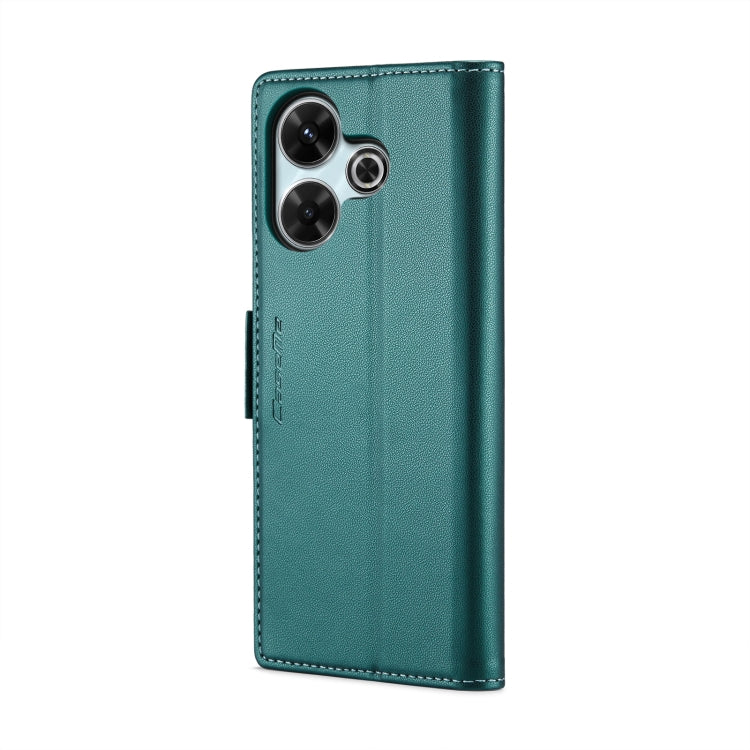For Redmi 13 CaseMe 023 Butterfly Buckle Litchi Texture RFID Anti-theft Leather Phone Case